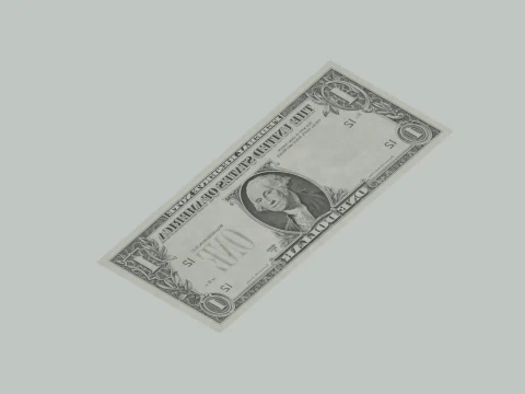 Banconota da un dollaro Modello 3D