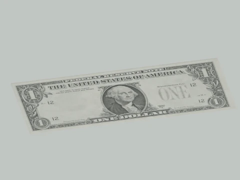 Banconota da un dollaro Modello 3D