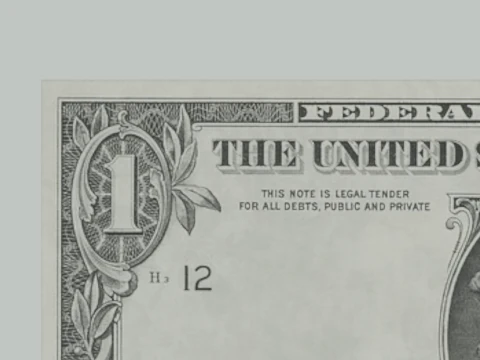 Banconota da un dollaro Modello 3D