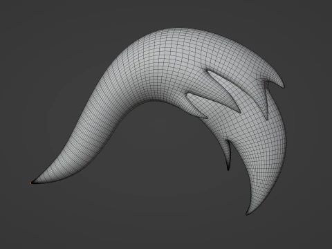 Fox Tail 3D Model