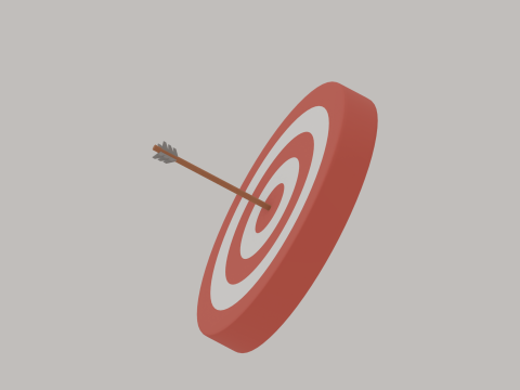 Red-White Target 3D 模型