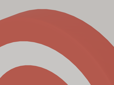 Red-White Target 3D 模型