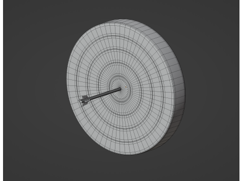Red-White Target 3D 模型