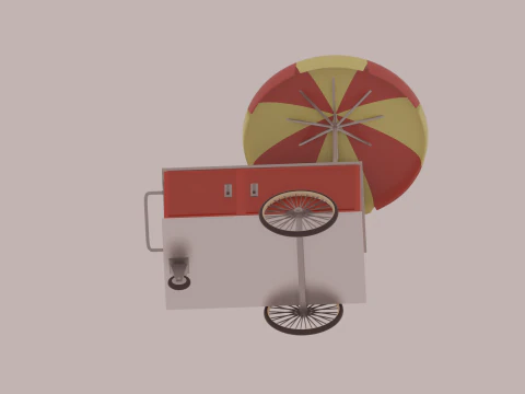 Hot Dog Cart 3D Model