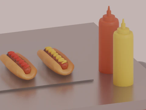 Hot Dog Cart 3D Model