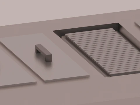 Hot Dog Cart 3D Model