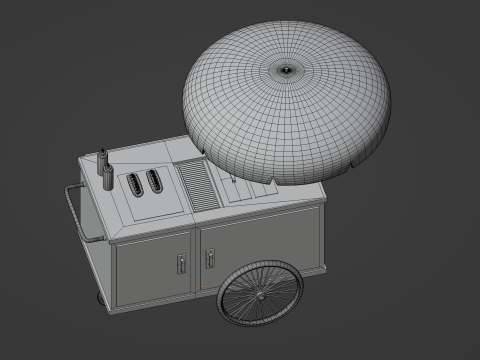 Візок для хот-догів 3D Модель