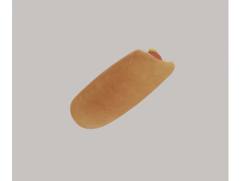 Hot Dog 3D Model