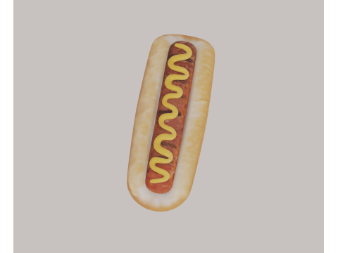 Hot Dog 3D Модель
