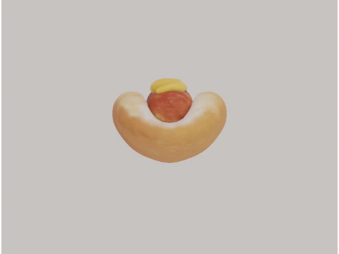 Hot Dog 3D Model
