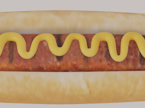 Hot Dog 3D Модель