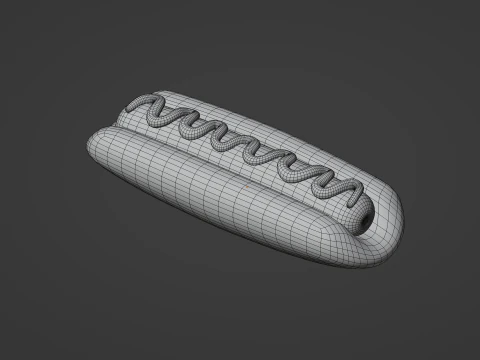 Hot Dog 3D Model