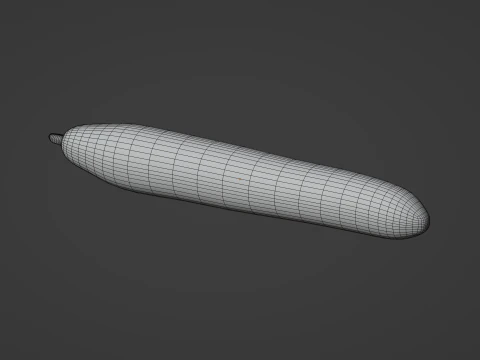 Long Cucumber 3D Model