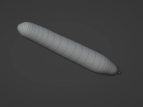 Long Cucumber 3D Model