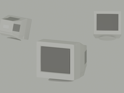 Old Computer Monitor Model 3D