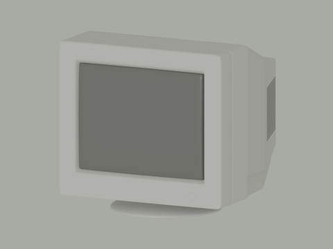Old Computer Monitor Model 3D