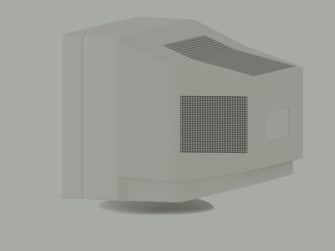 Old Computer Monitor Model 3D