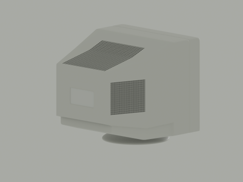 Old Computer Monitor Model 3D