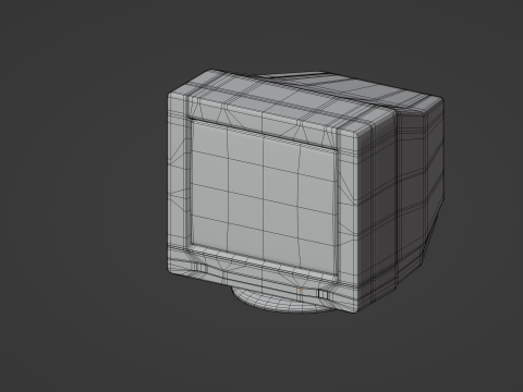 Old Computer Monitor Model 3D