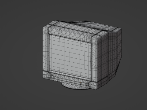 Old Computer Monitor Model 3D