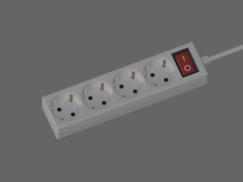 Power Strip Model 3D