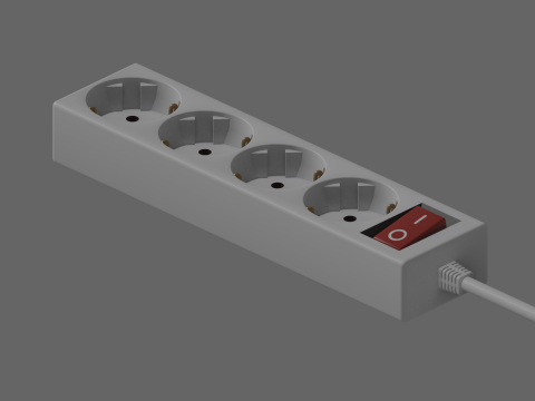 Power Strip Model 3D