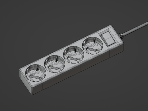 Power Strip Model 3D