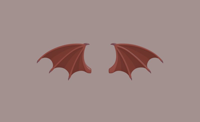Devils Wings Model 3D .c4d .max .obj .3ds .fbx .stl .blend 