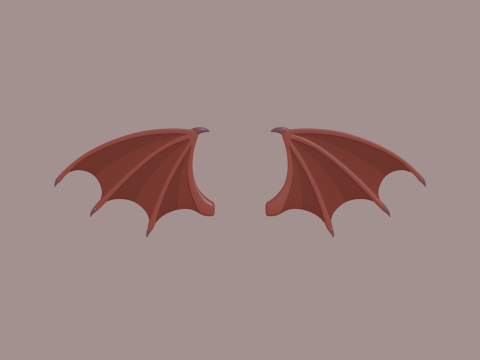 Devils Wings Model 3D