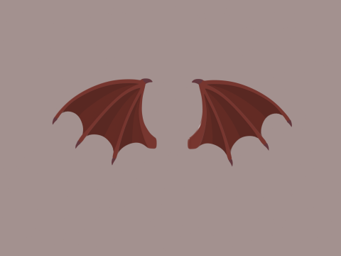 Devils Wings Model 3D