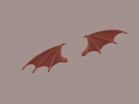 悪魔の翼 3Dモデル