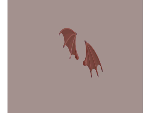 悪魔の翼 3Dモデル