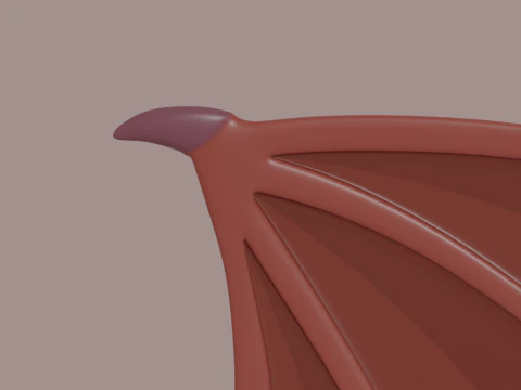 悪魔の翼 3Dモデル