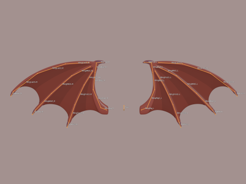 Devils Wings Model 3D