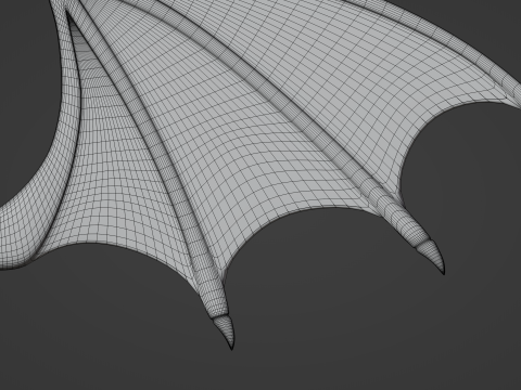 Devils Wings Model 3D