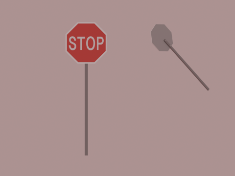 Stop Sign 3D Модель
