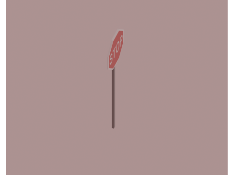 Stop Sign Modelo 3D