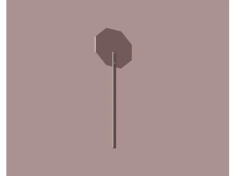 Segnale di stop Modello 3D