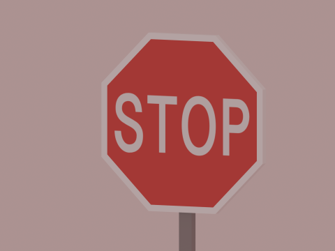 Stop Sign Modelo 3D