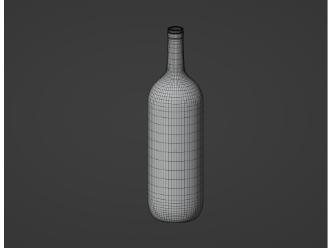 Butelka Wina Model 3D