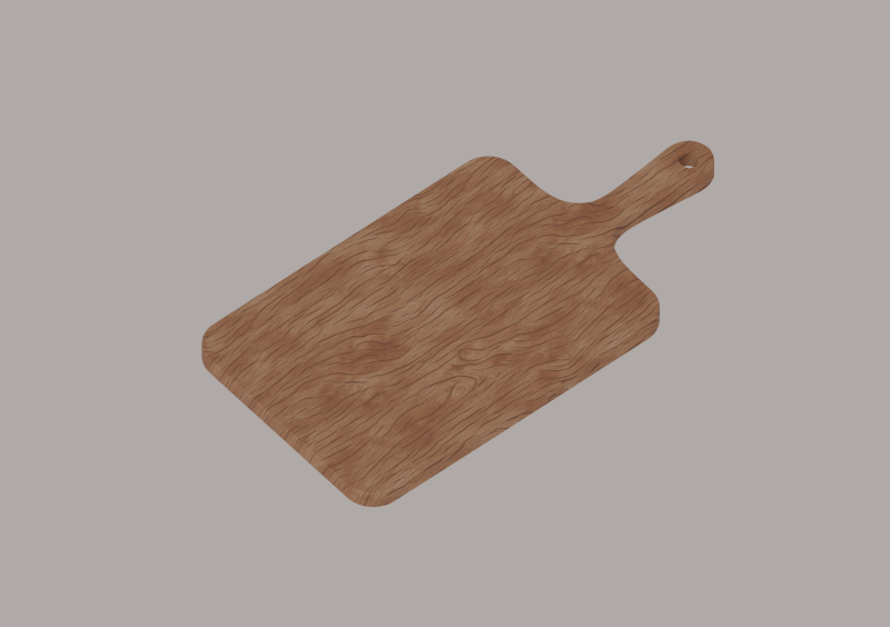 काटने का बोर्ड 3D मॉडल .c4d .max .obj .3ds .fbx .stl .blend 