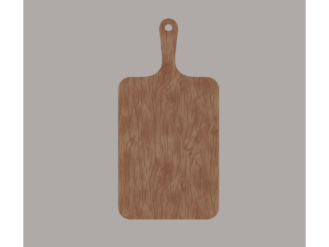 काटने का बोर्ड 3D मॉडल