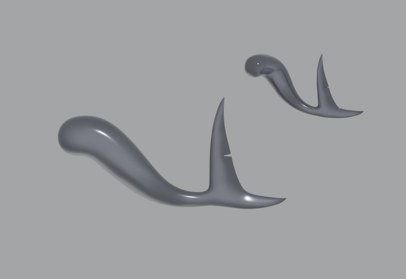 Shark Tail 3D मॉडल .c4d .max .obj .3ds .fbx .stl .blend