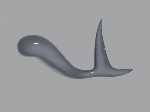 Shark Tail 3D मॉडल