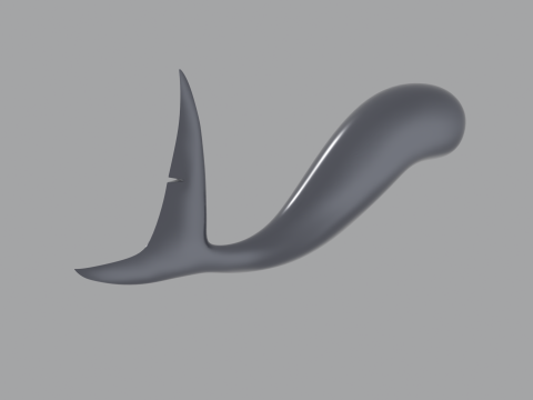 Shark Tail 3D मॉडल