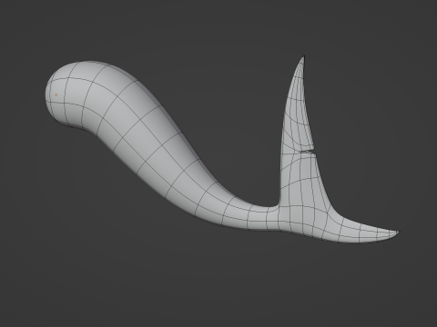 Shark Tail 3D मॉडल