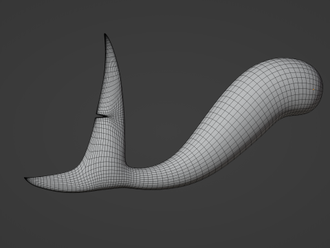 Shark Tail 3D मॉडल