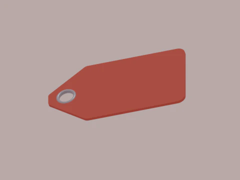 Price Tag 3D Model