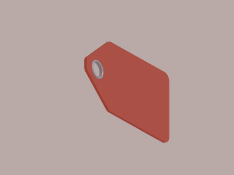 Price Tag 3D Model