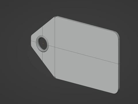 Price Tag 3D Model
